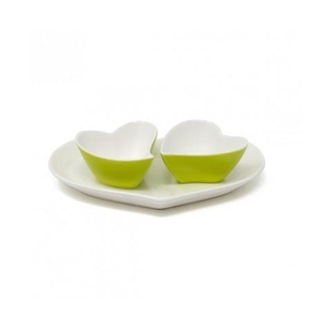 GREEN SET 2PEZZI CUORE CPIATTO 160